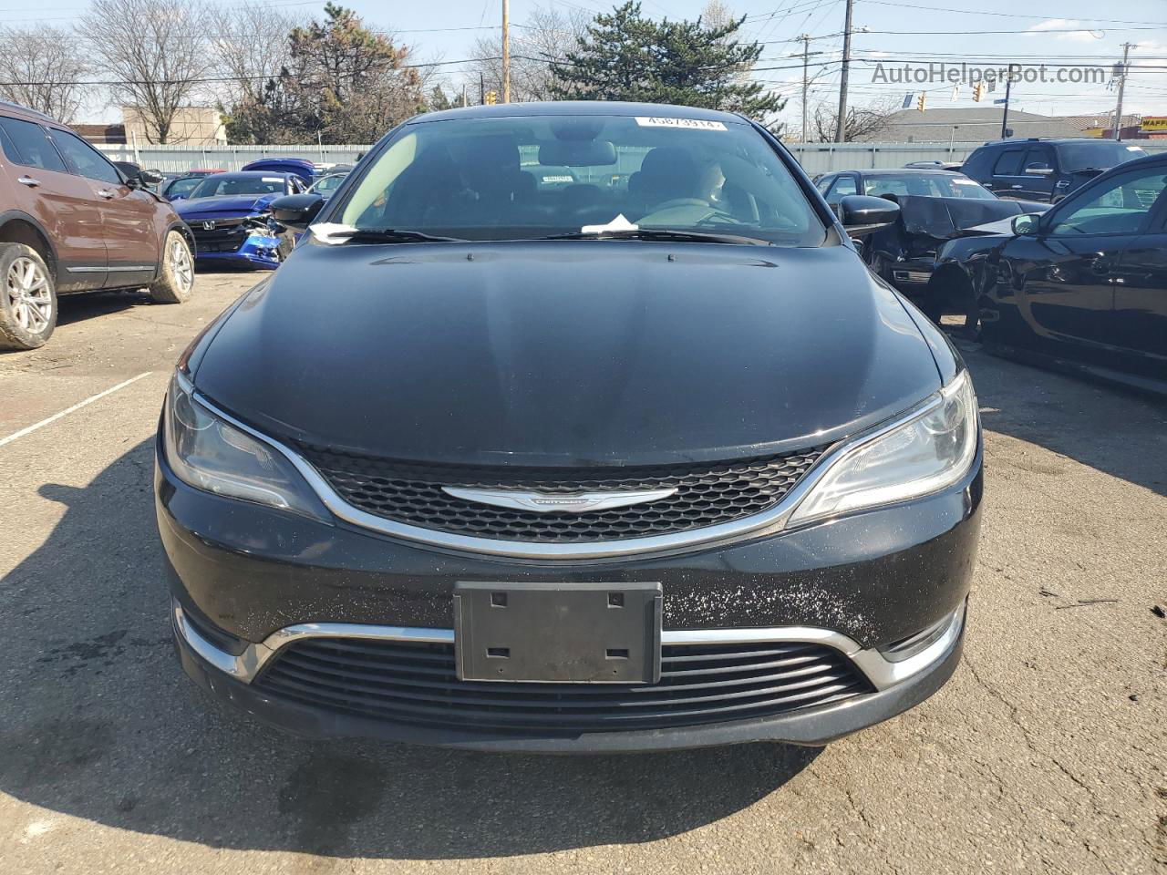 2016 Chrysler 200 Limited Black vin: 1C3CCCAB6GN124605