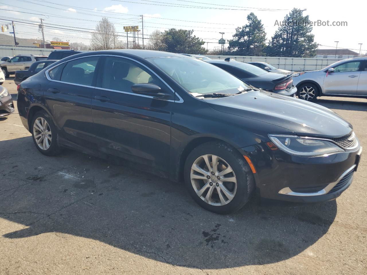 2016 Chrysler 200 Limited Black vin: 1C3CCCAB6GN124605