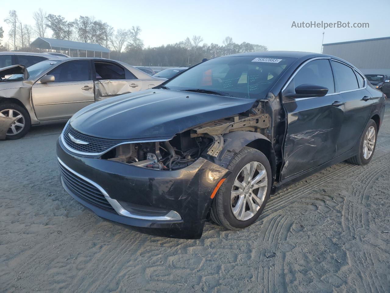 2016 Chrysler 200 Limited Black vin: 1C3CCCAB6GN124796