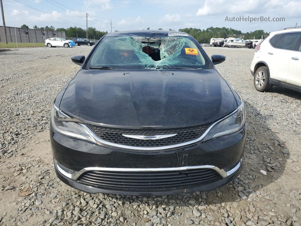 2016 Chrysler 200 Limited Black vin: 1C3CCCAB6GN129688