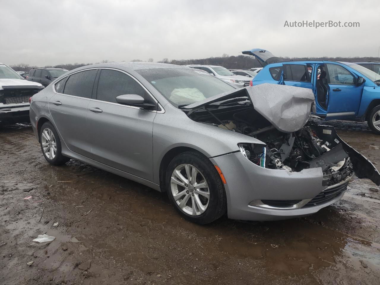 2016 Chrysler 200 Limited Серебряный vin: 1C3CCCAB6GN148967