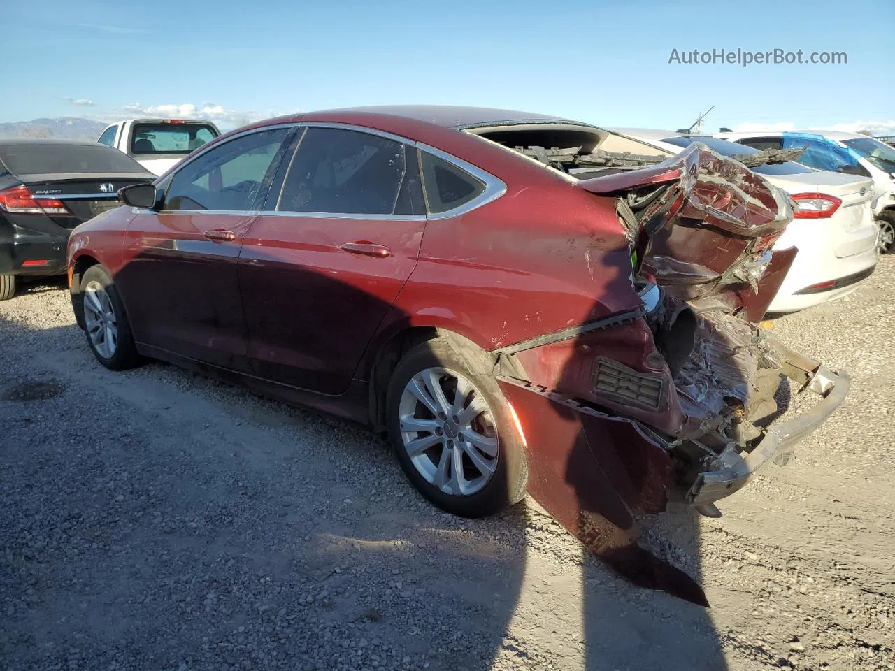 2016 Chrysler 200 Limited Maroon vin: 1C3CCCAB6GN159127