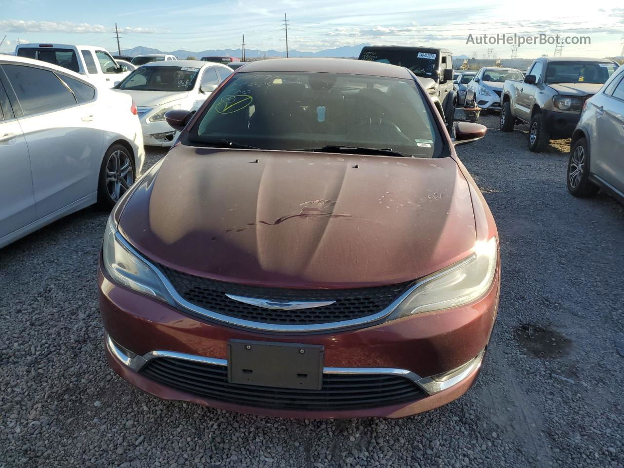 2016 Chrysler 200 Limited Maroon vin: 1C3CCCAB6GN159127