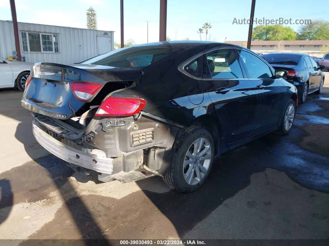 2016 Chrysler 200 Limited Black vin: 1C3CCCAB6GN168619