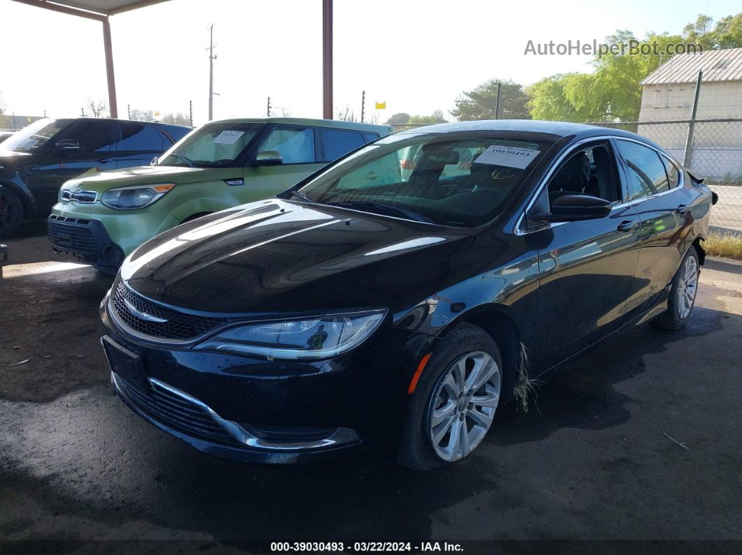 2016 Chrysler 200 Limited Black vin: 1C3CCCAB6GN168619