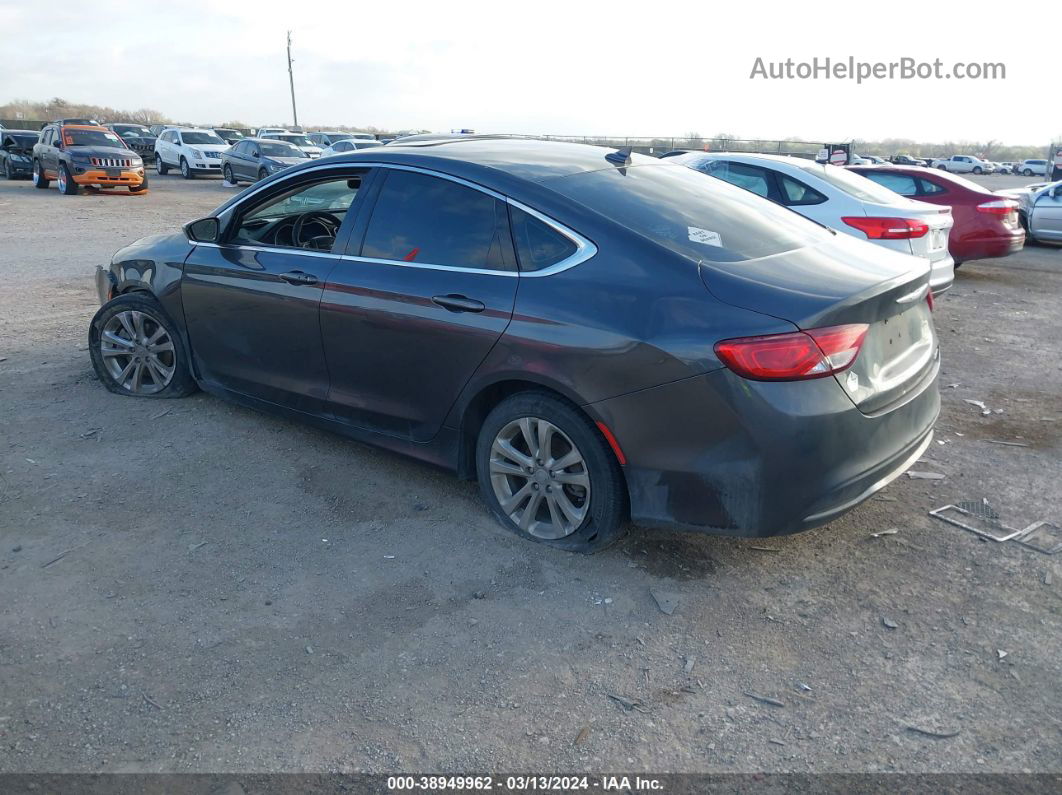 2016 Chrysler 200 Limited Gray vin: 1C3CCCAB6GN176333