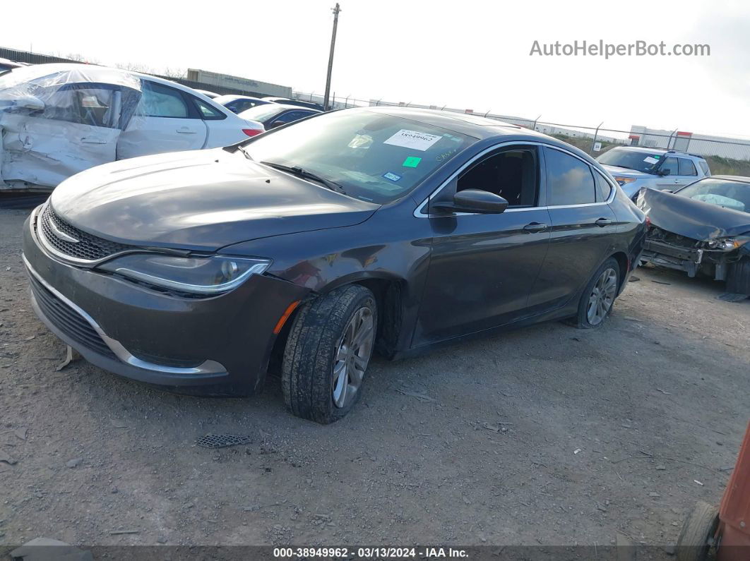 2016 Chrysler 200 Limited Gray vin: 1C3CCCAB6GN176333