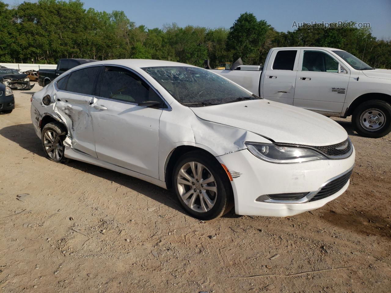 2016 Chrysler 200 Limited Белый vin: 1C3CCCAB6GN191480