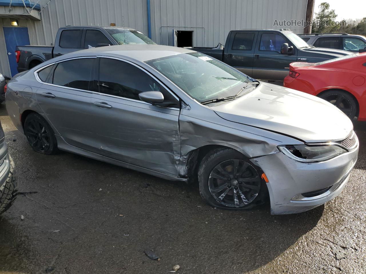 2016 Chrysler 200 Limited Серебряный vin: 1C3CCCAB6GN196016