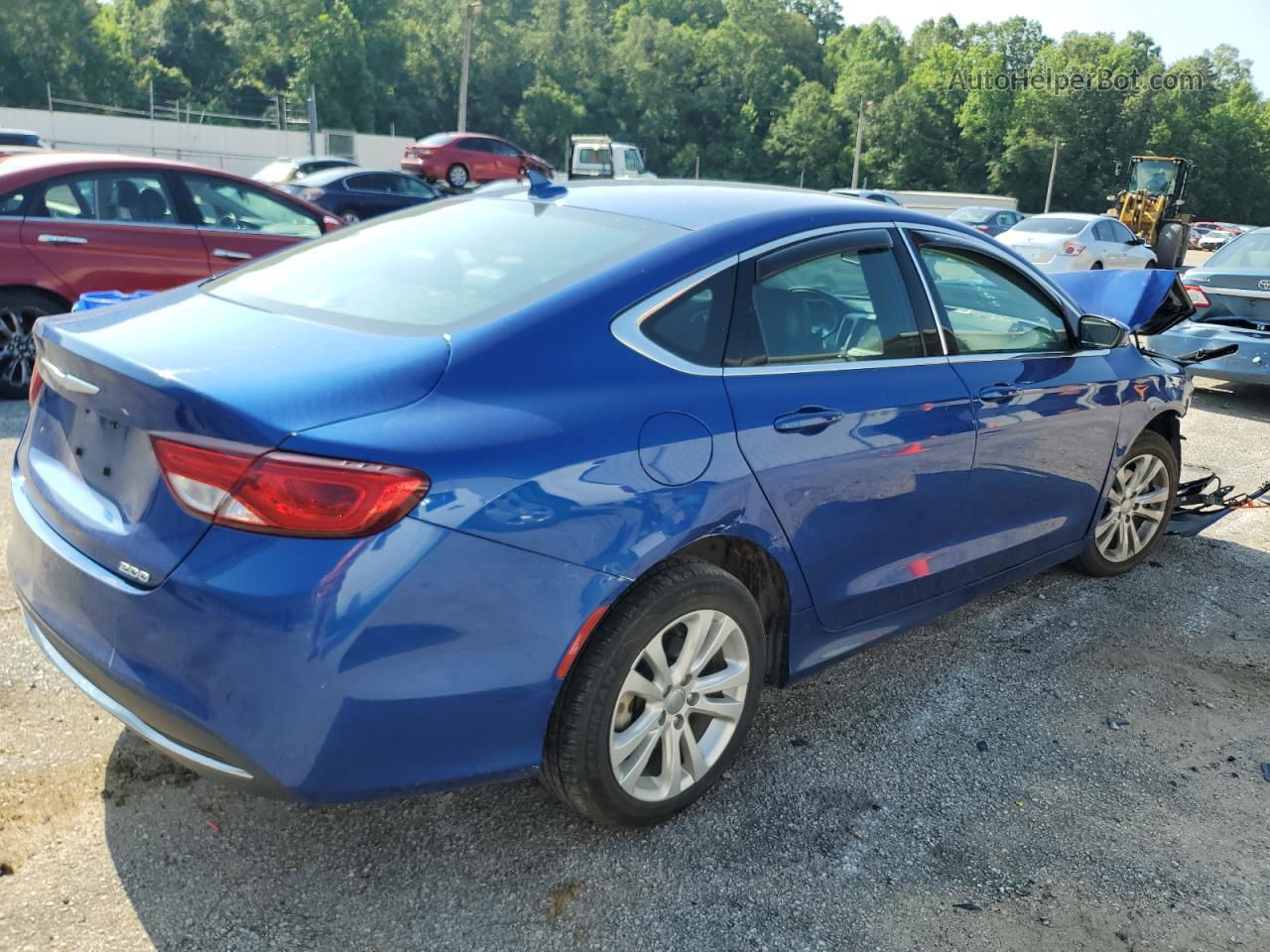 2017 Chrysler 200 Limited Blue vin: 1C3CCCAB6HN500396