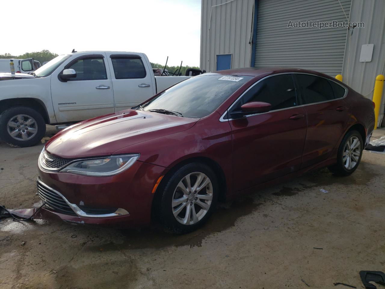 2017 Chrysler 200 Limited Burgundy vin: 1C3CCCAB6HN503332