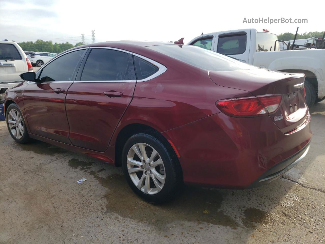 2017 Chrysler 200 Limited Burgundy vin: 1C3CCCAB6HN503332