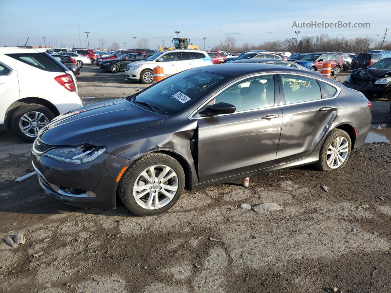 2017 Chrysler 200 Limited Серебряный vin: 1C3CCCAB6HN506120