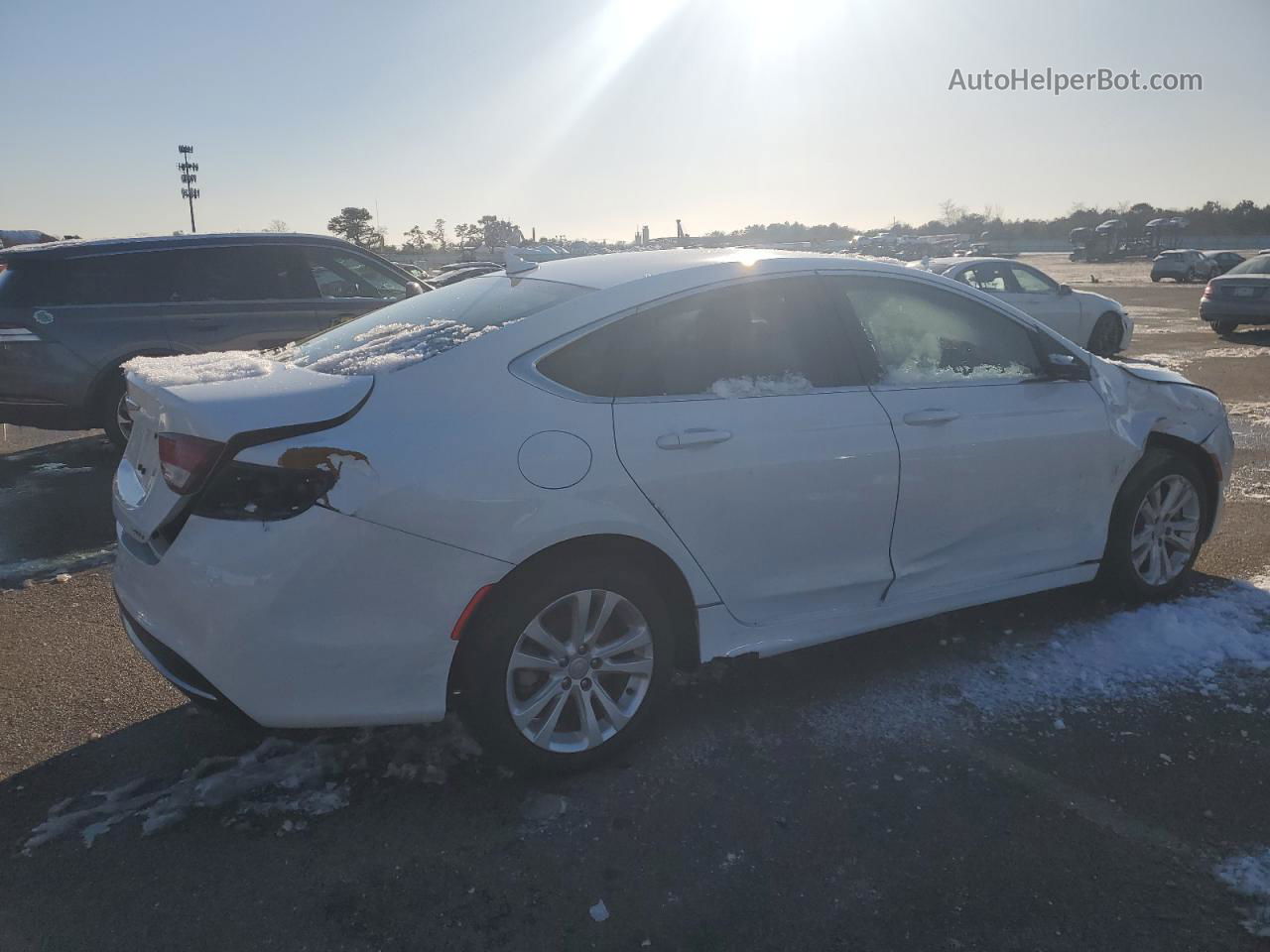 2017 Chrysler 200 Limited White vin: 1C3CCCAB6HN507865