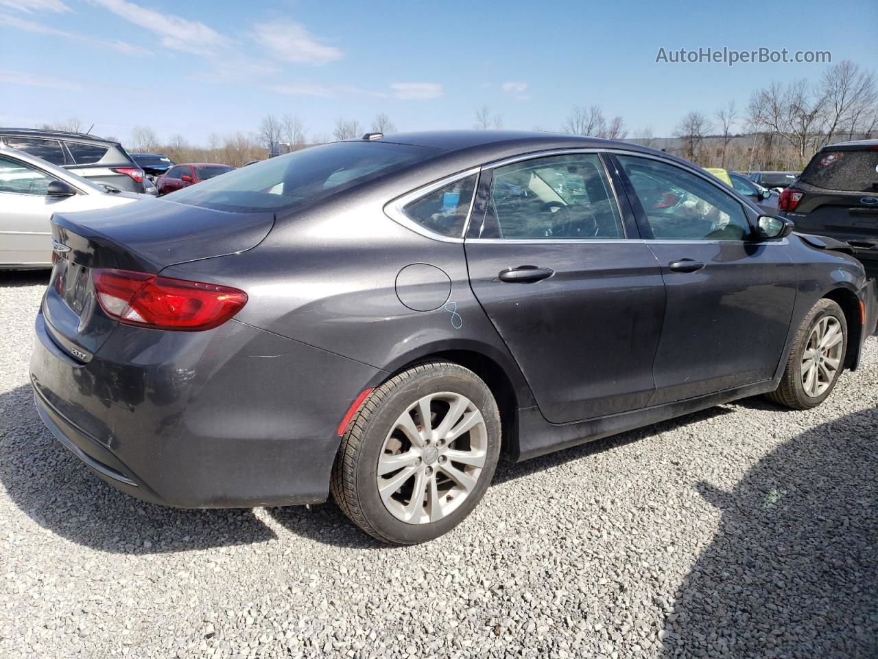 2015 Chrysler 200 Limited Gray vin: 1C3CCCAB7FN532920