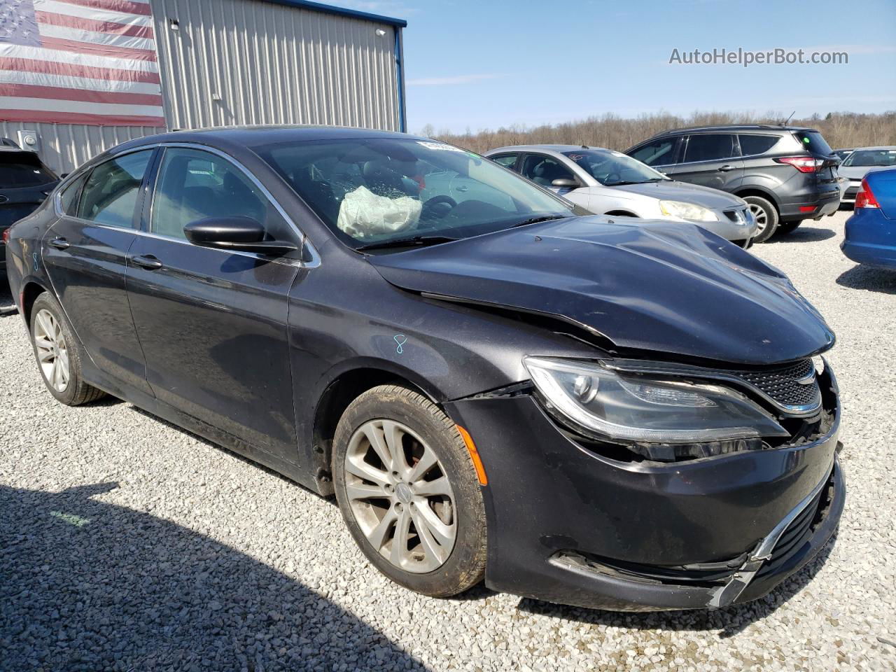 2015 Chrysler 200 Limited Gray vin: 1C3CCCAB7FN532920