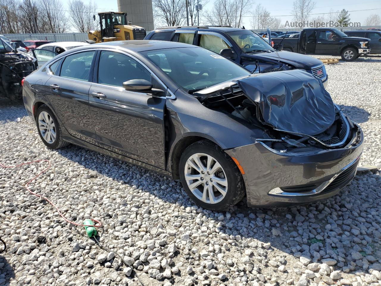 2015 Chrysler 200 Limited Угольный vin: 1C3CCCAB7FN534747