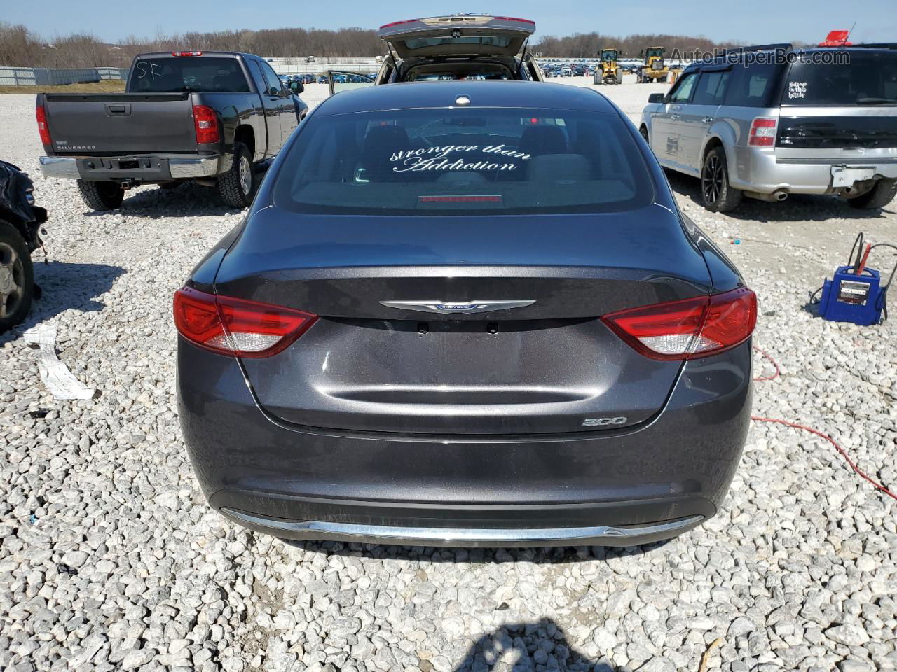 2015 Chrysler 200 Limited Charcoal vin: 1C3CCCAB7FN534747