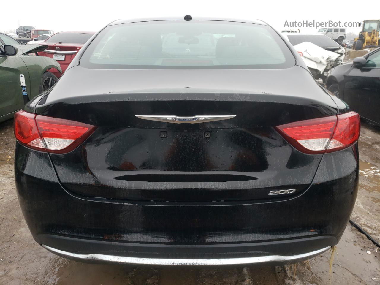 2015 Chrysler 200 Limited Black vin: 1C3CCCAB7FN556120