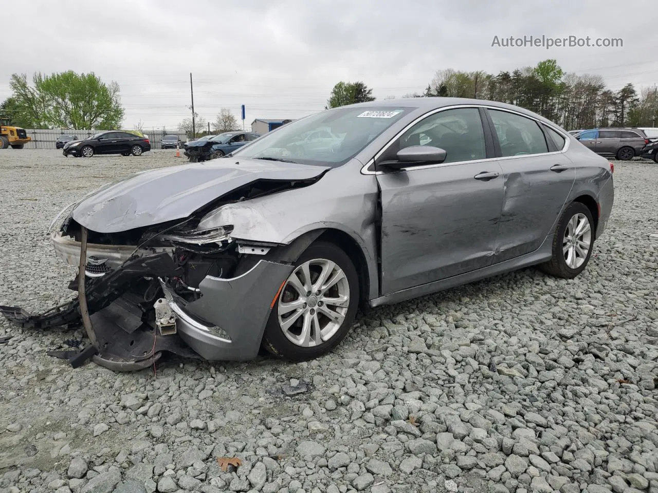 2015 Chrysler 200 Limited Серебряный vin: 1C3CCCAB7FN557459