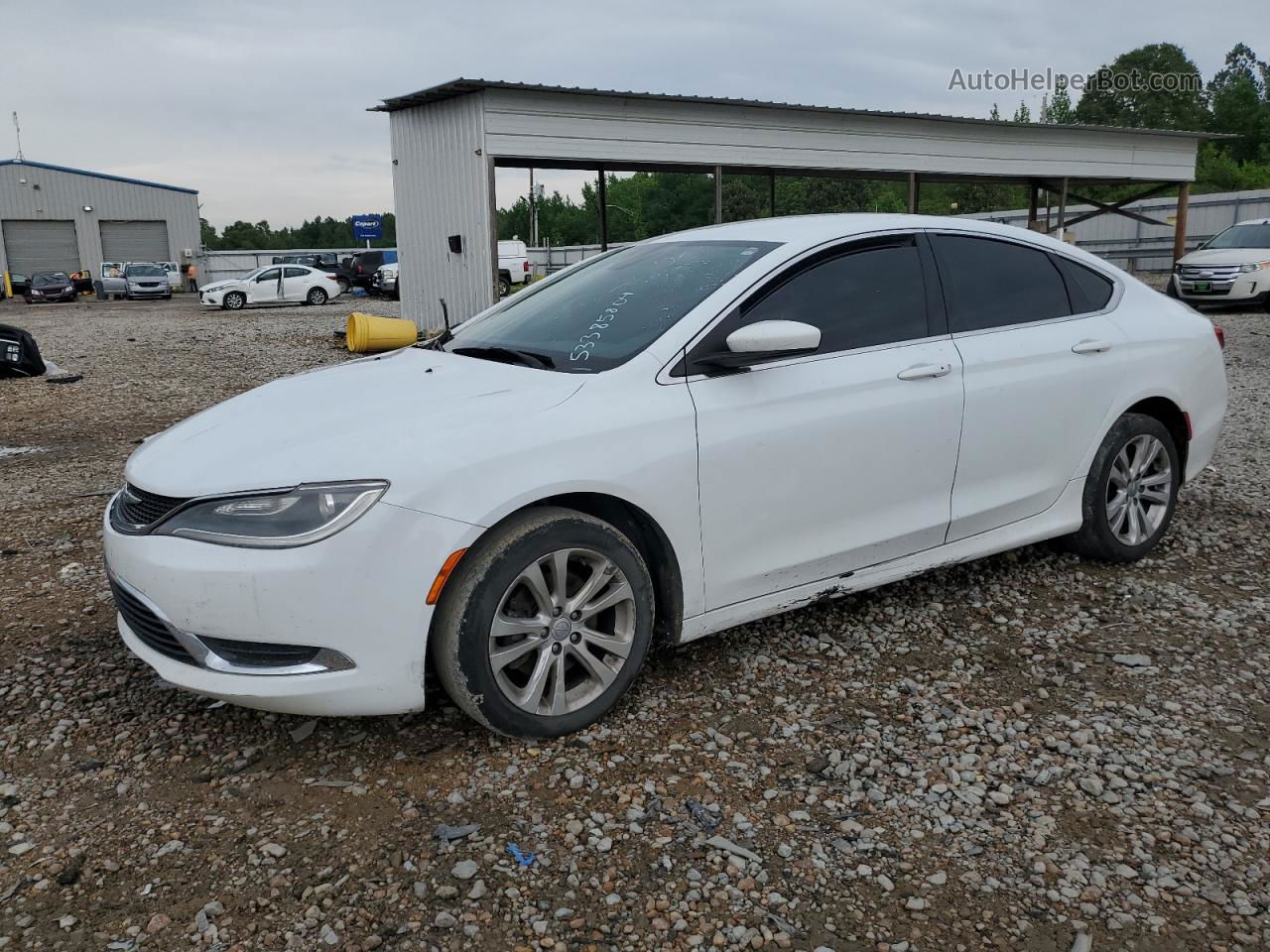 2015 Chrysler 200 Limited White vin: 1C3CCCAB7FN562029