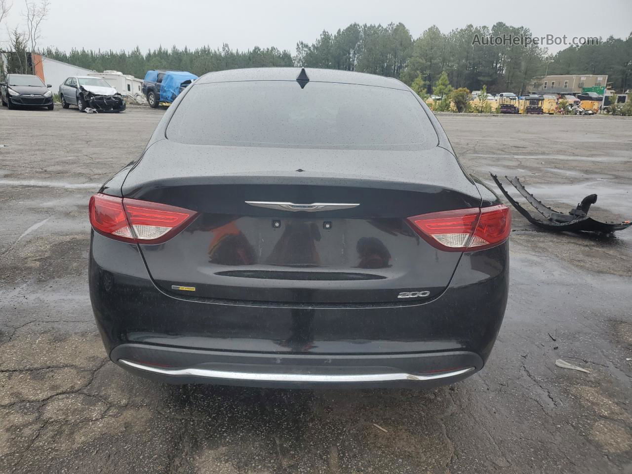 2015 Chrysler 200 Limited Черный vin: 1C3CCCAB7FN570387