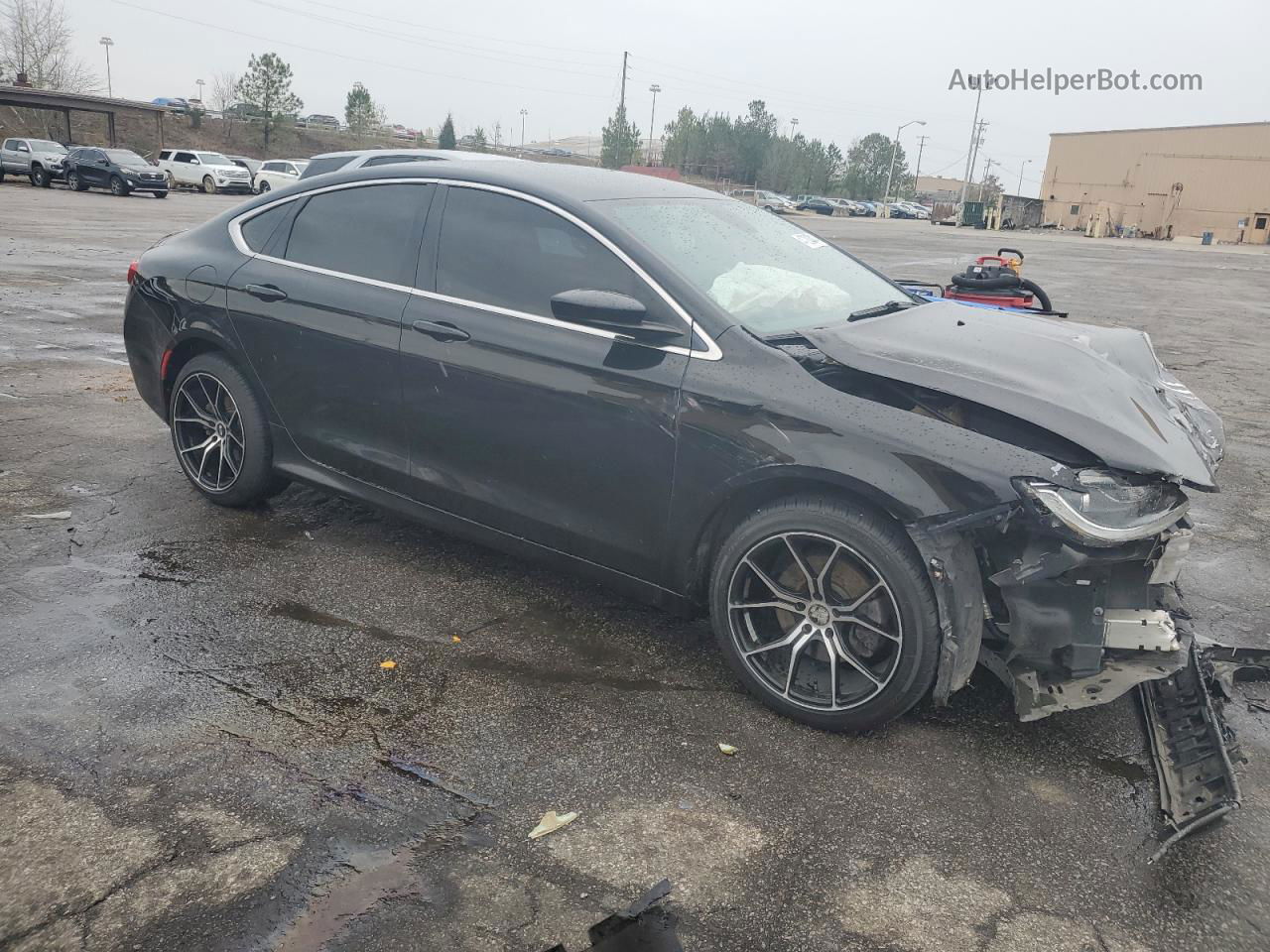 2015 Chrysler 200 Limited Black vin: 1C3CCCAB7FN570387