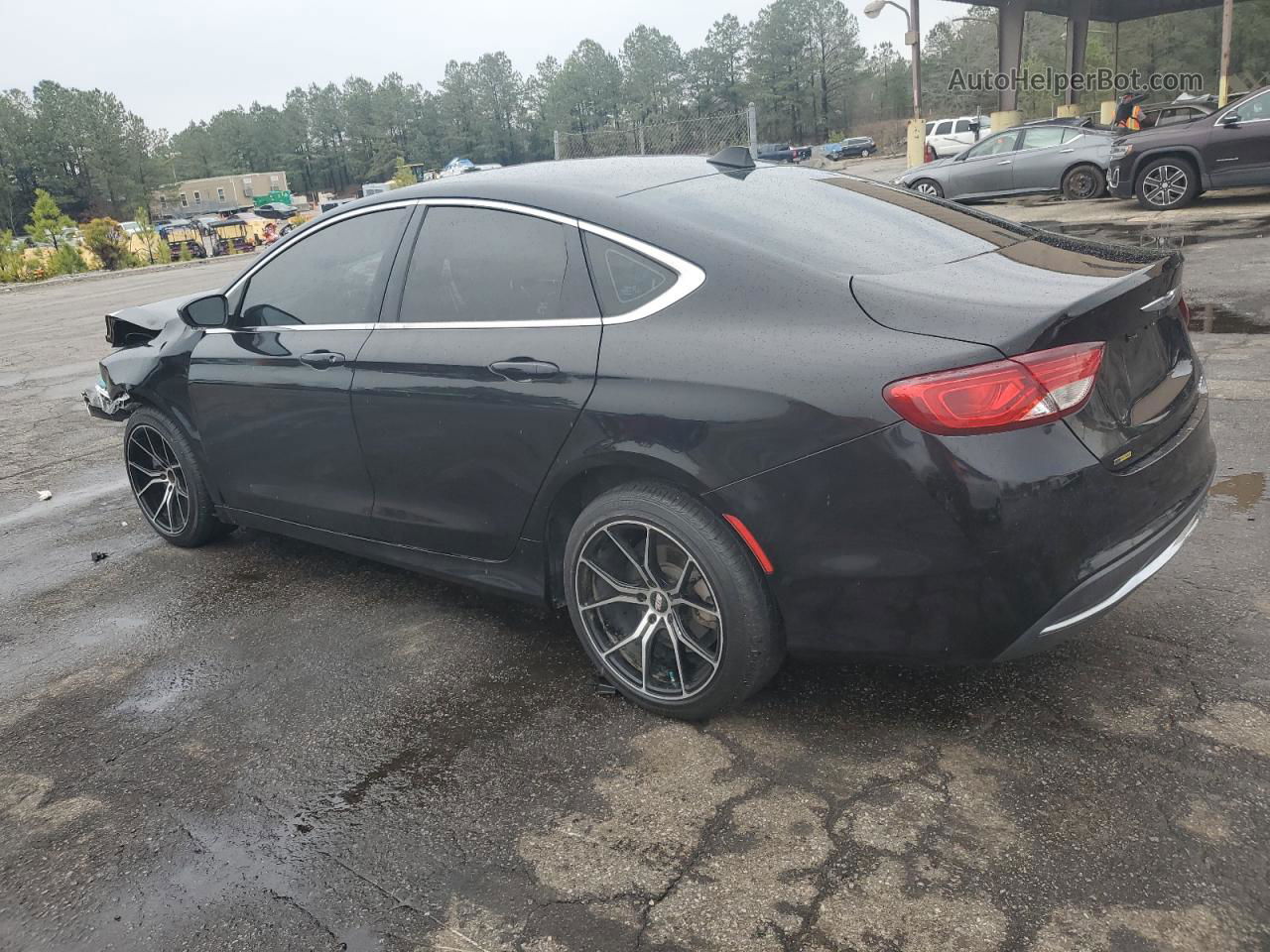 2015 Chrysler 200 Limited Black vin: 1C3CCCAB7FN570387