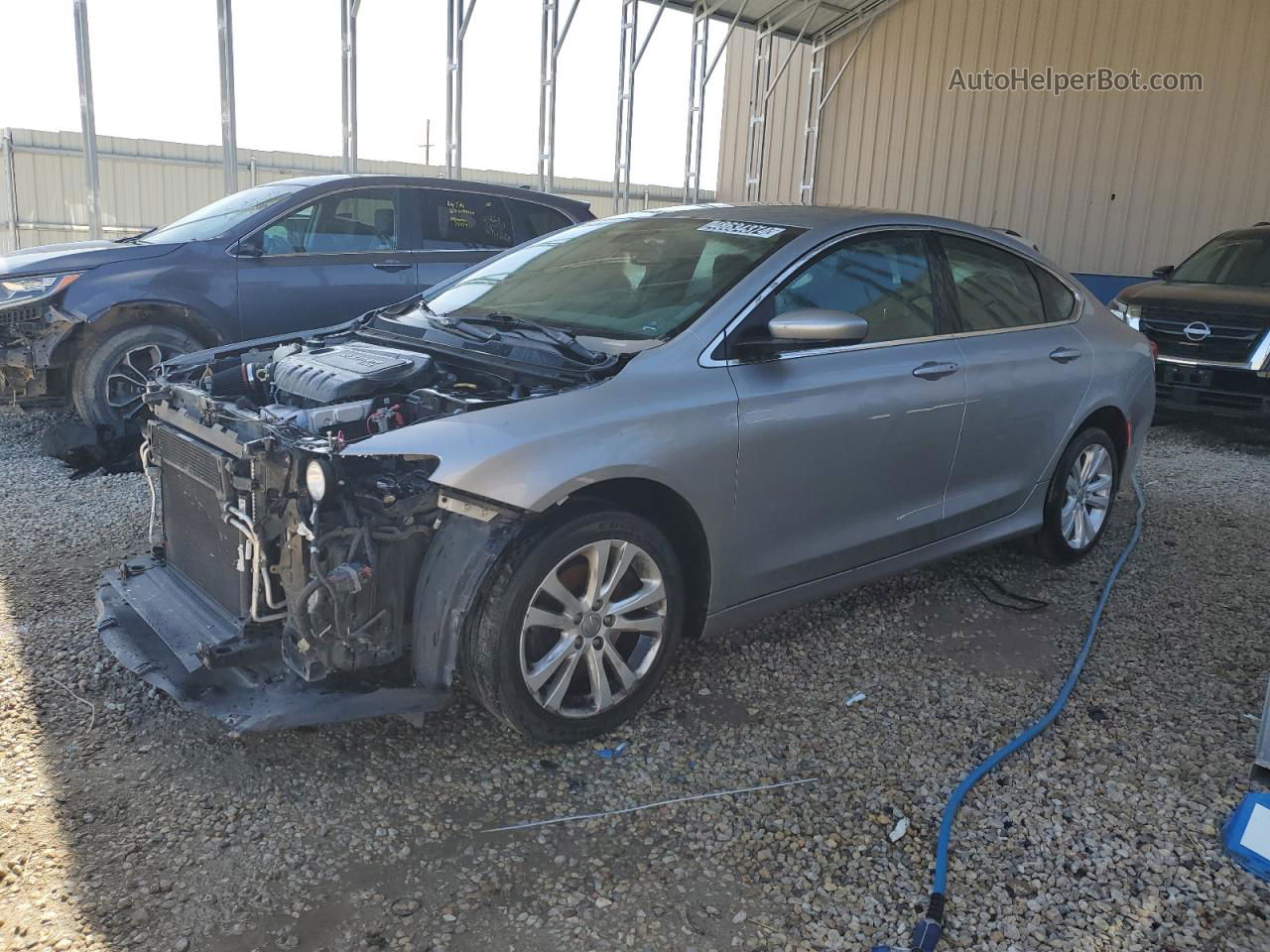 2015 Chrysler 200 Limited Silver vin: 1C3CCCAB7FN574066