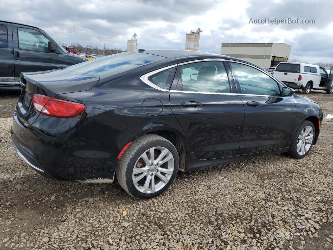 2015 Chrysler 200 Limited Black vin: 1C3CCCAB7FN597623