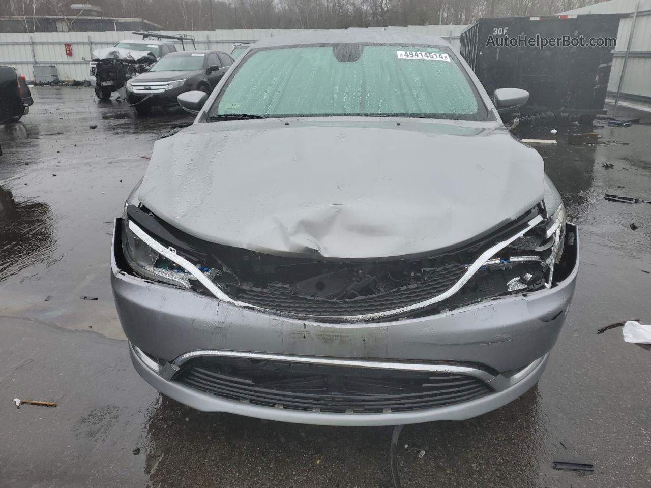 2015 Chrysler 200 Limited Silver vin: 1C3CCCAB7FN607969