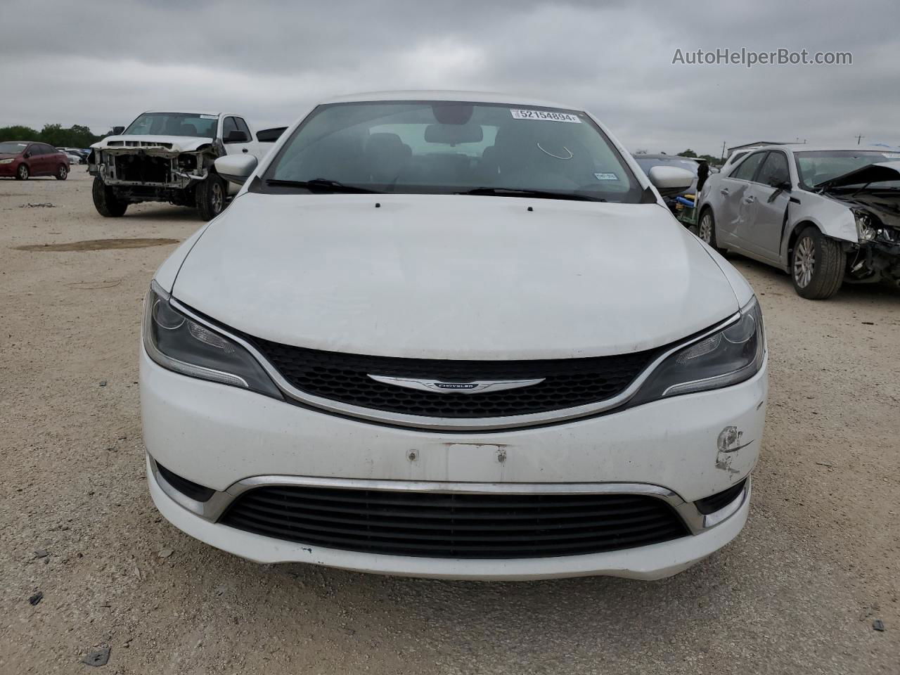 2015 Chrysler 200 Limited White vin: 1C3CCCAB7FN623119