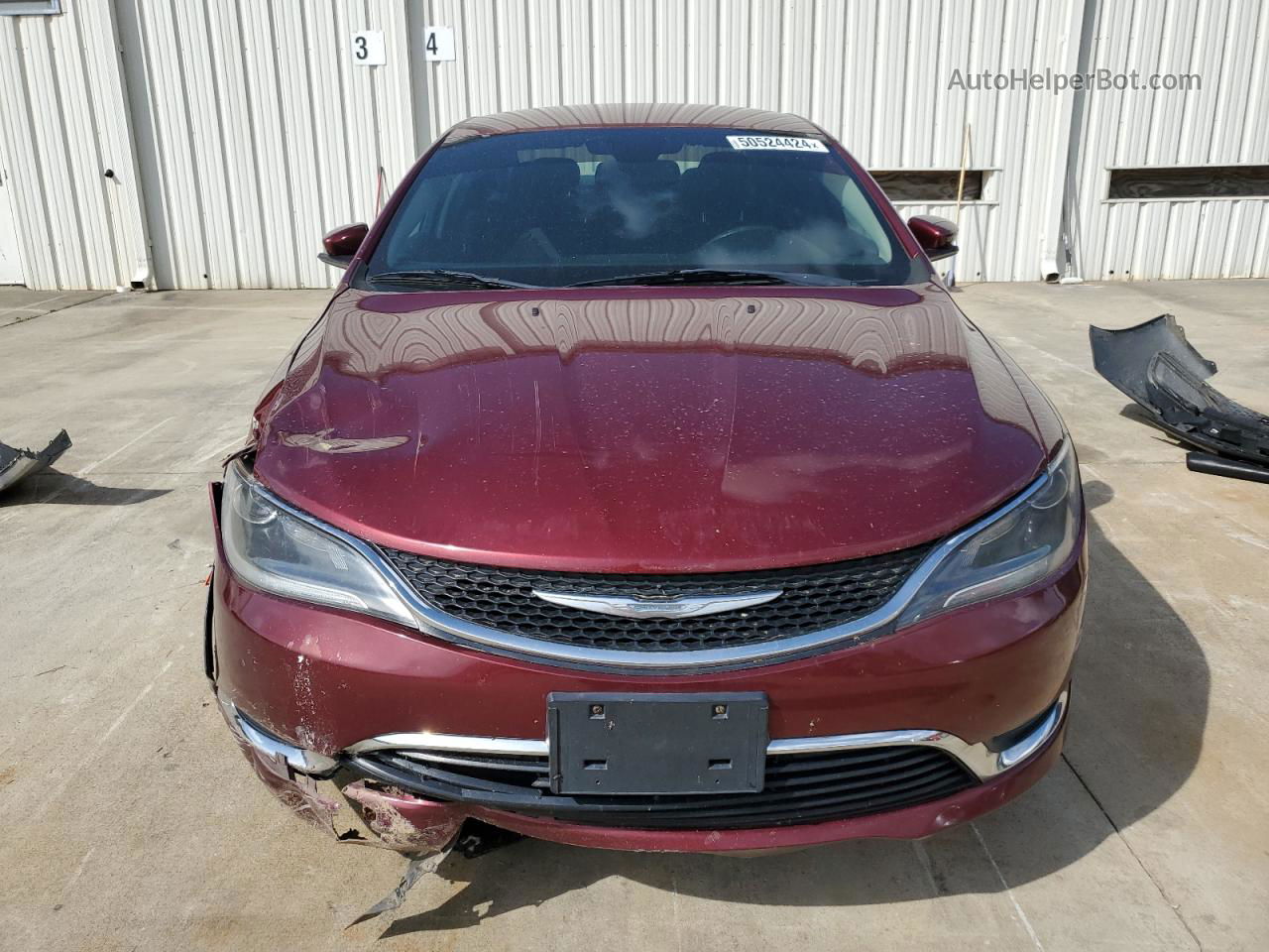 2015 Chrysler 200 Limited Burgundy vin: 1C3CCCAB7FN632905