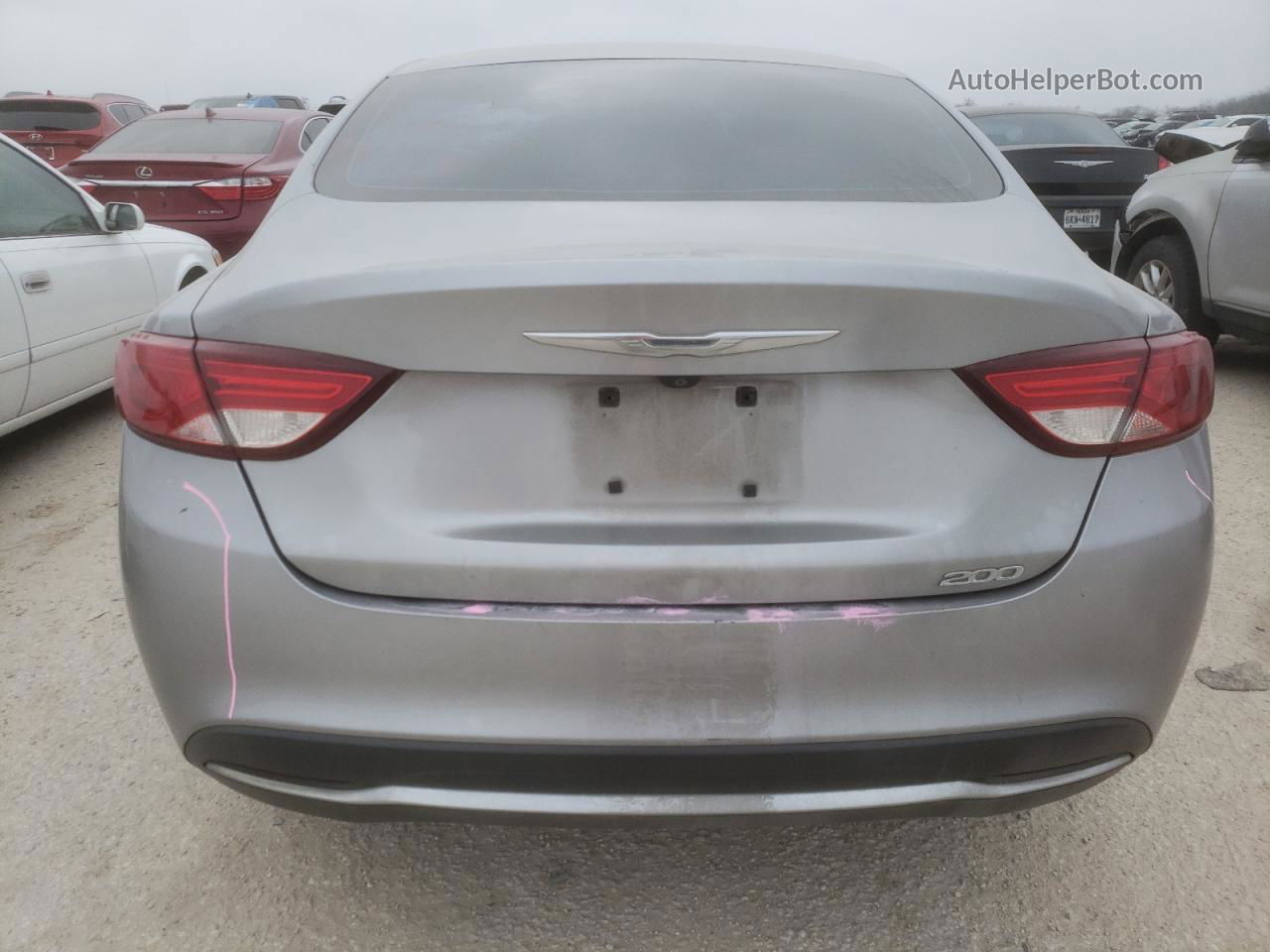 2015 Chrysler 200 Limited Silver vin: 1C3CCCAB7FN641460