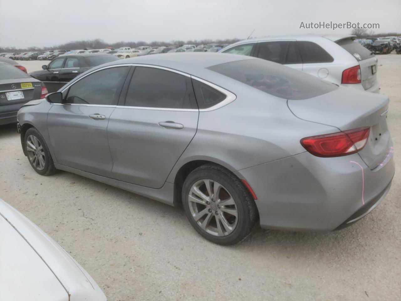 2015 Chrysler 200 Limited Silver vin: 1C3CCCAB7FN641460