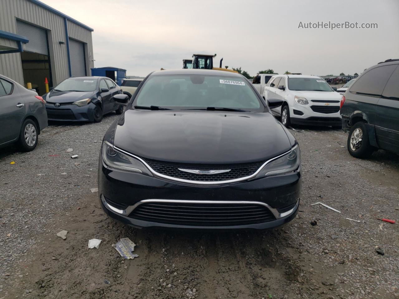 2015 Chrysler 200 Limited Black vin: 1C3CCCAB7FN654581