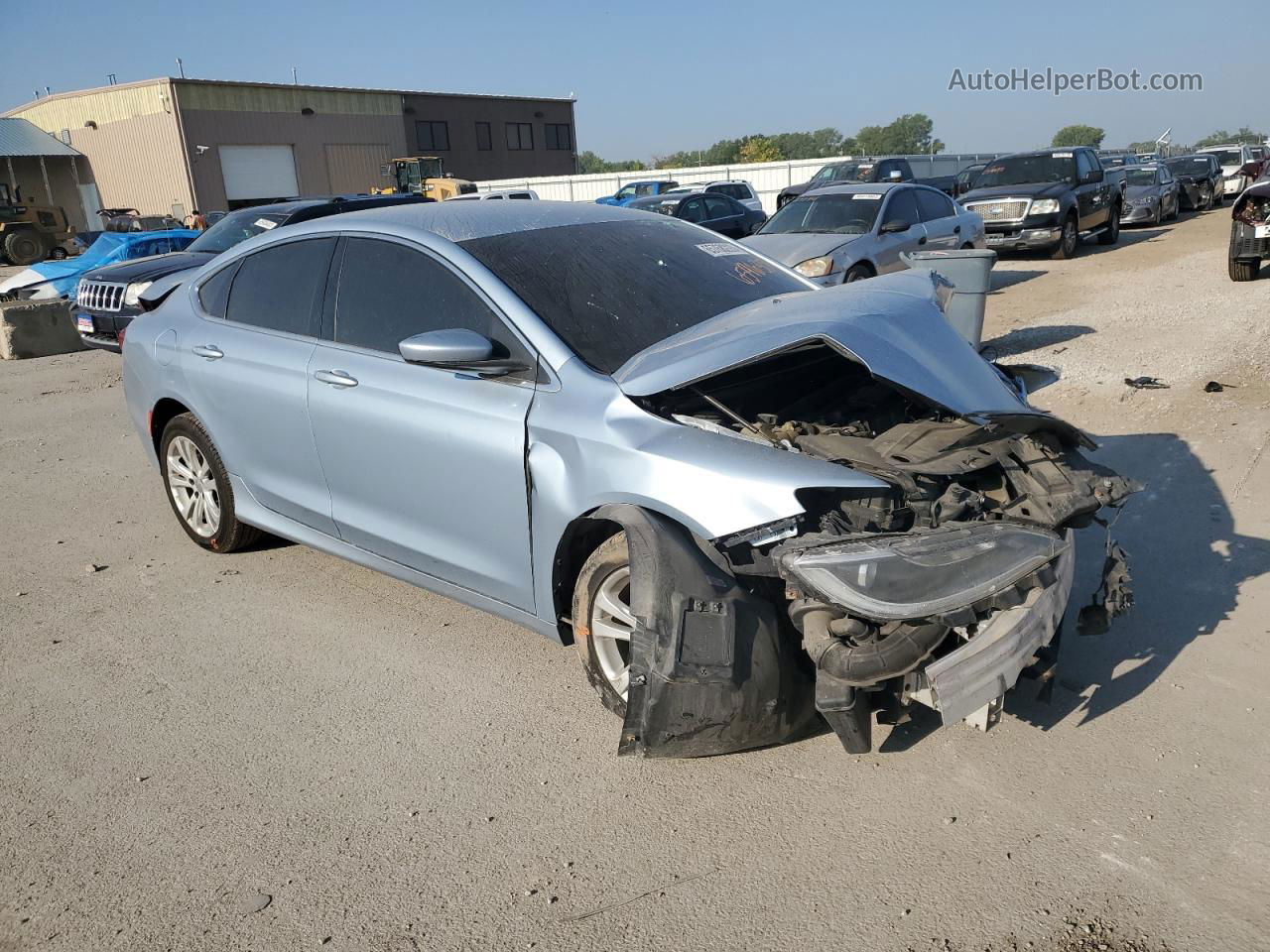 2015 Chrysler 200 Limited Blue vin: 1C3CCCAB7FN659635