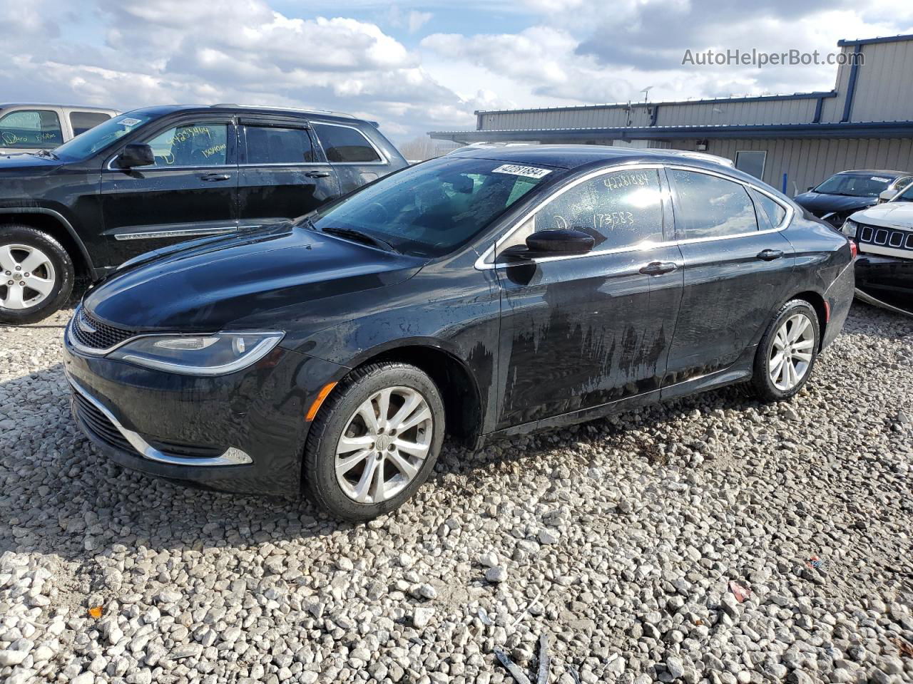 2015 Chrysler 200 Limited Black vin: 1C3CCCAB7FN659814