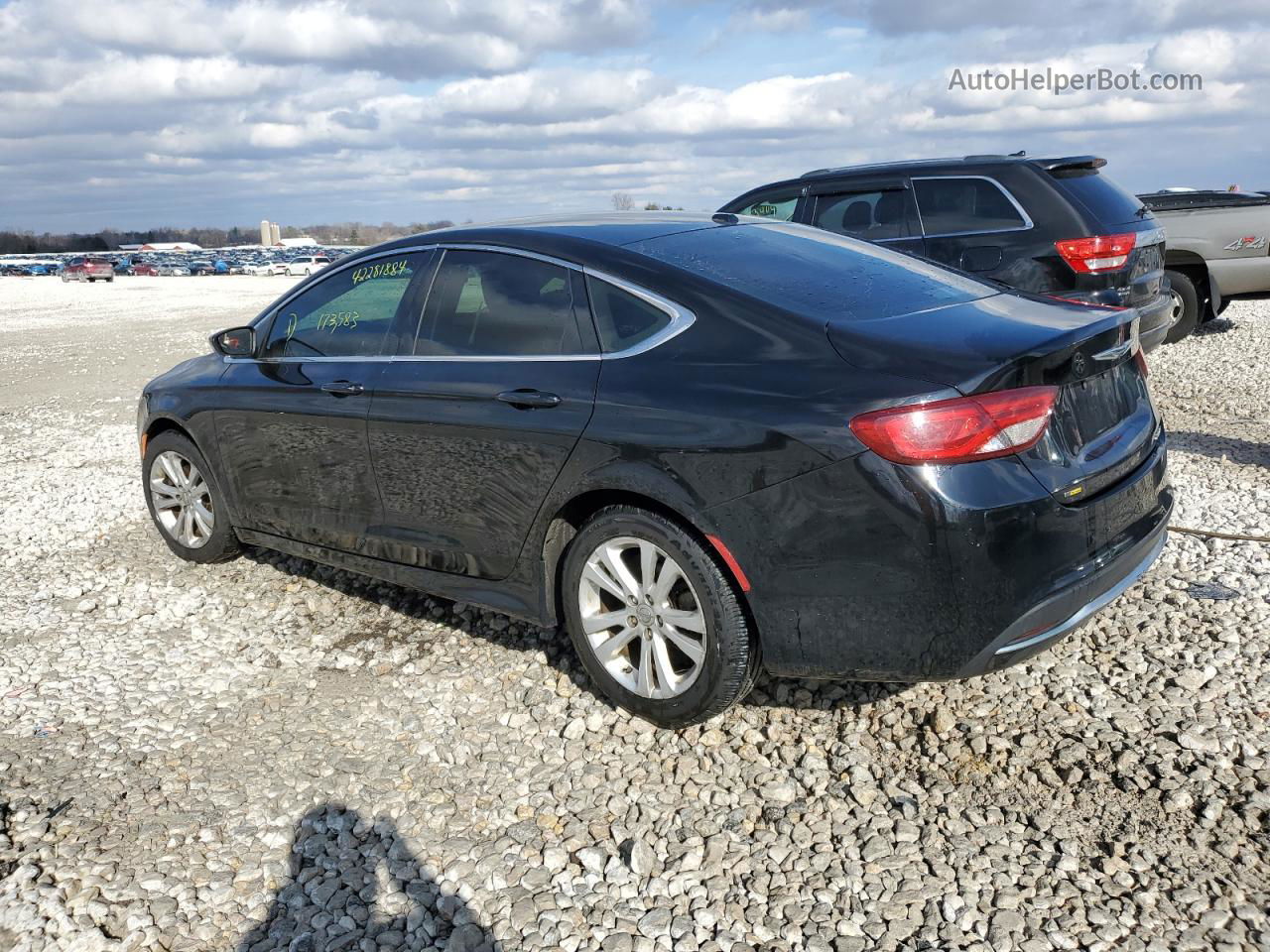 2015 Chrysler 200 Limited Black vin: 1C3CCCAB7FN659814