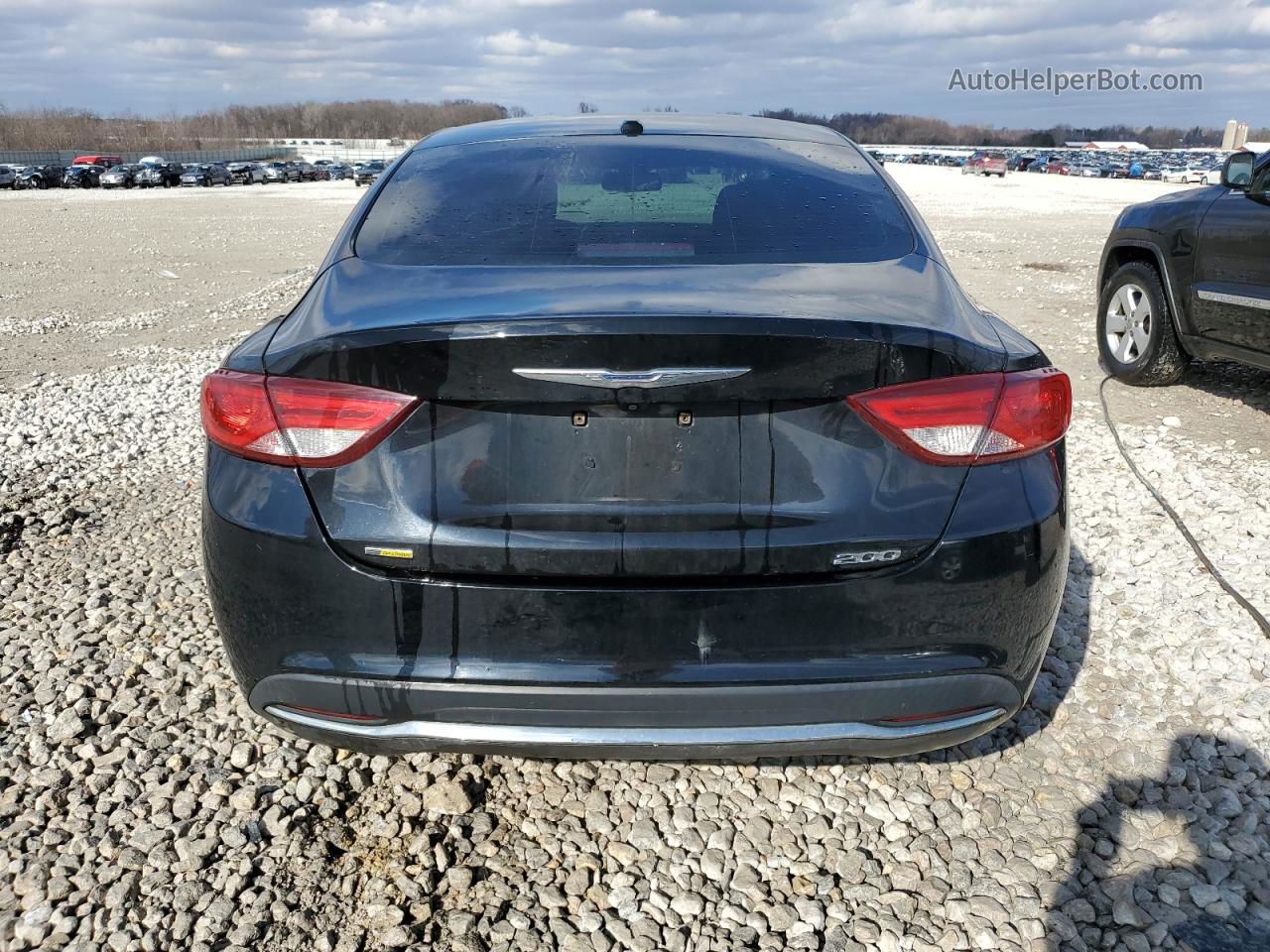 2015 Chrysler 200 Limited Black vin: 1C3CCCAB7FN659814