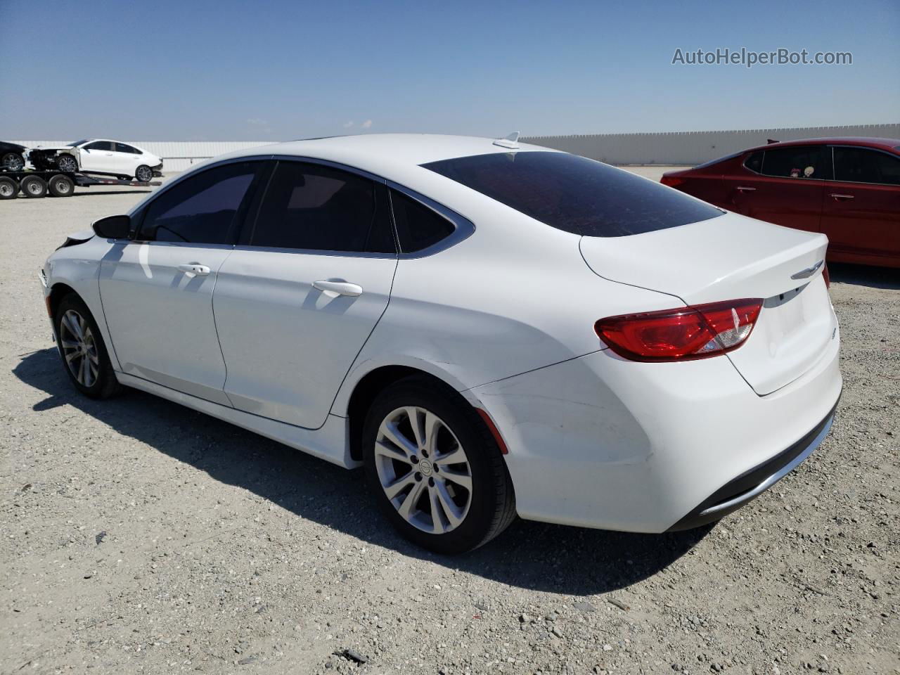 2015 Chrysler 200 Limited White vin: 1C3CCCAB7FN663233