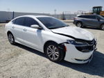 2015 Chrysler 200 Limited White vin: 1C3CCCAB7FN663233