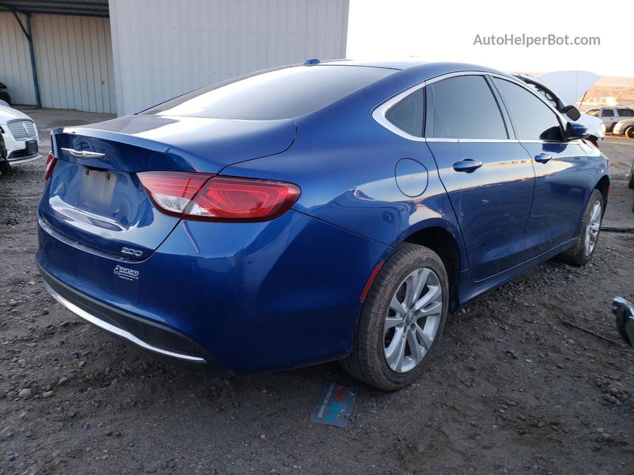 2015 Chrysler 200 Limited Blue vin: 1C3CCCAB7FN716075