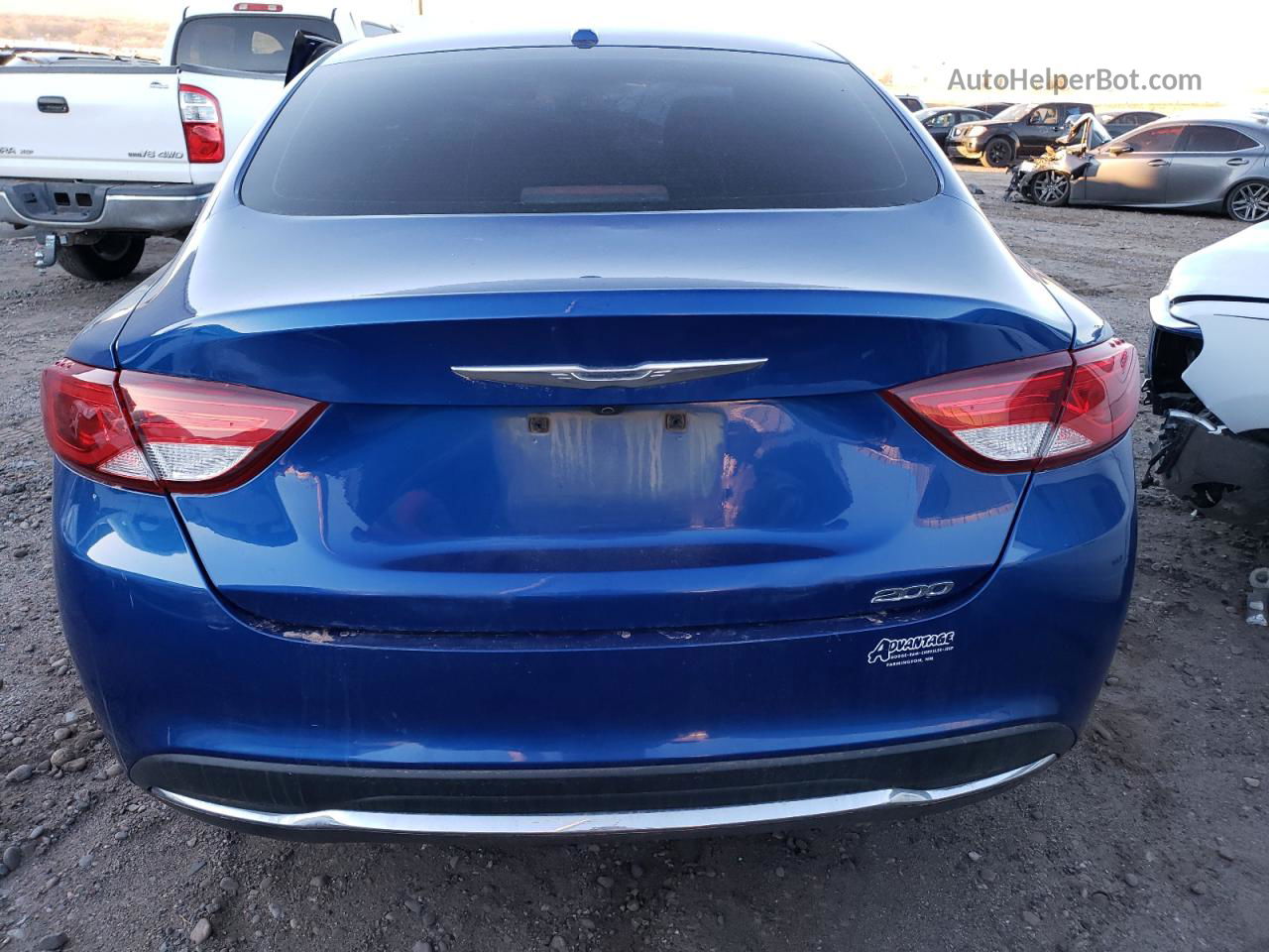 2015 Chrysler 200 Limited Blue vin: 1C3CCCAB7FN716075