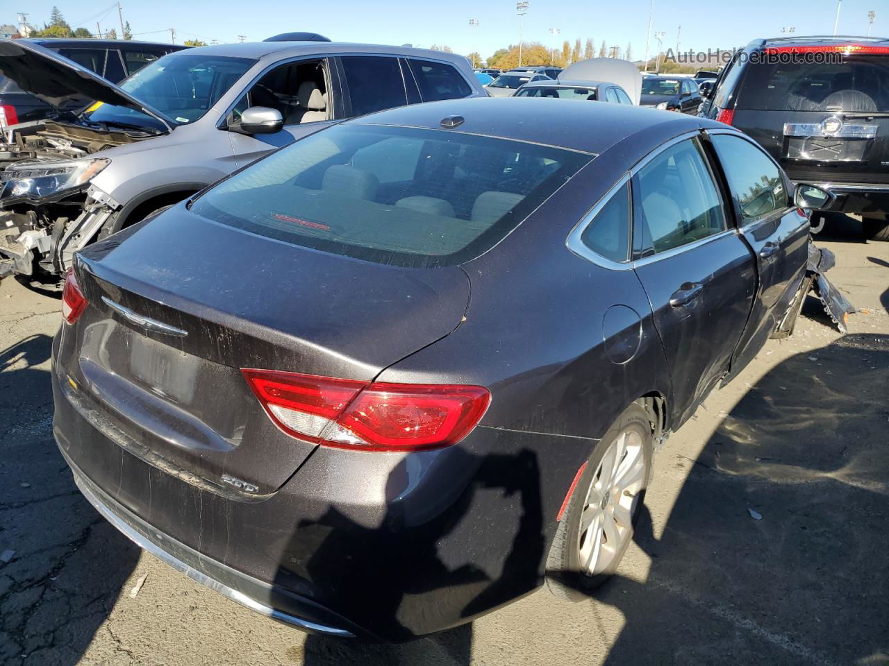 2015 Chrysler 200 Limited Charcoal vin: 1C3CCCAB7FN719316