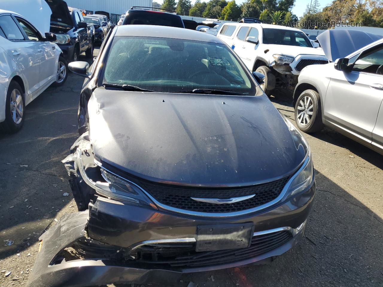 2015 Chrysler 200 Limited Charcoal vin: 1C3CCCAB7FN719316