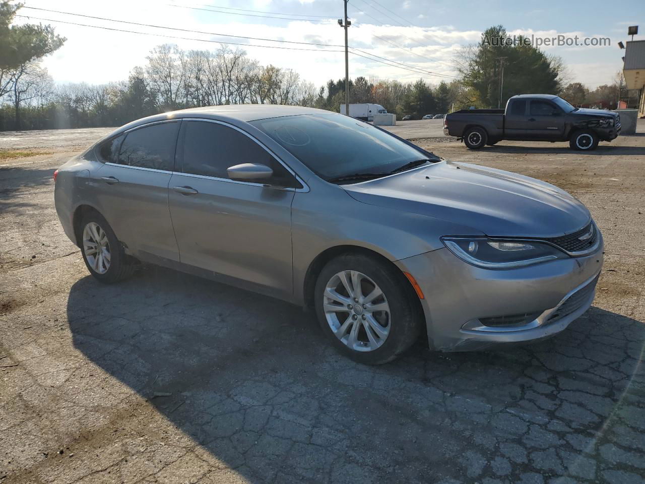 2015 Chrysler 200 Limited Silver vin: 1C3CCCAB7FN724886