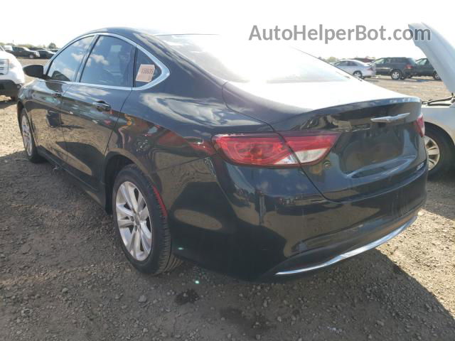 2015 Chrysler 200 Limited Black vin: 1C3CCCAB7FN738013