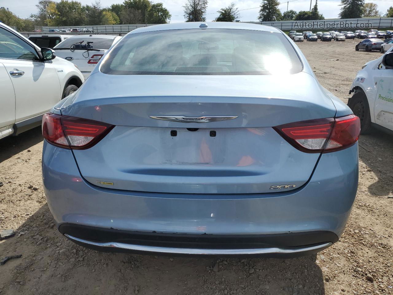 2015 Chrysler 200 Limited Blue vin: 1C3CCCAB7FN743762