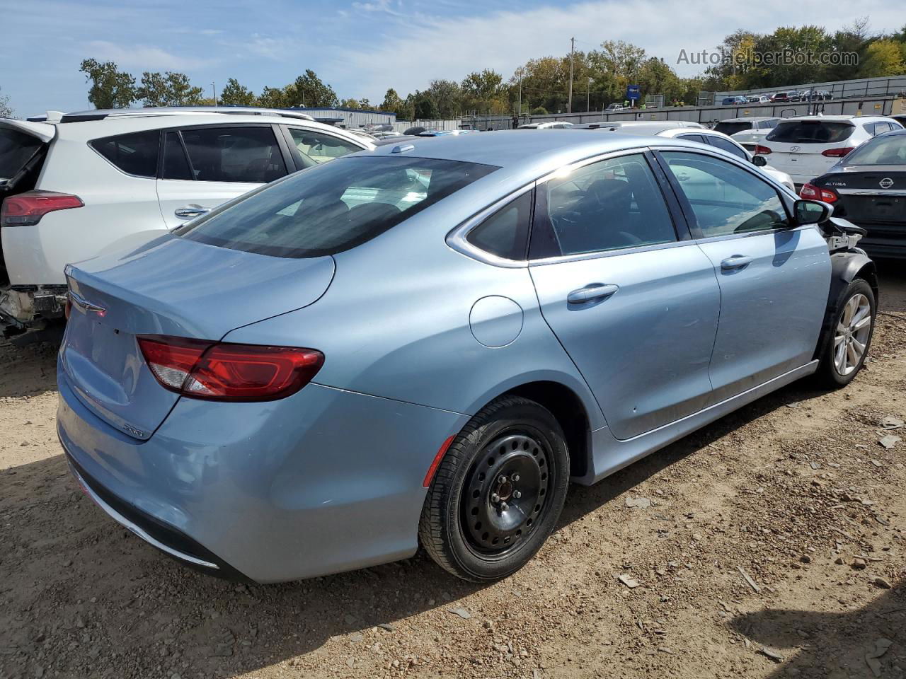 2015 Chrysler 200 Limited Blue vin: 1C3CCCAB7FN743762